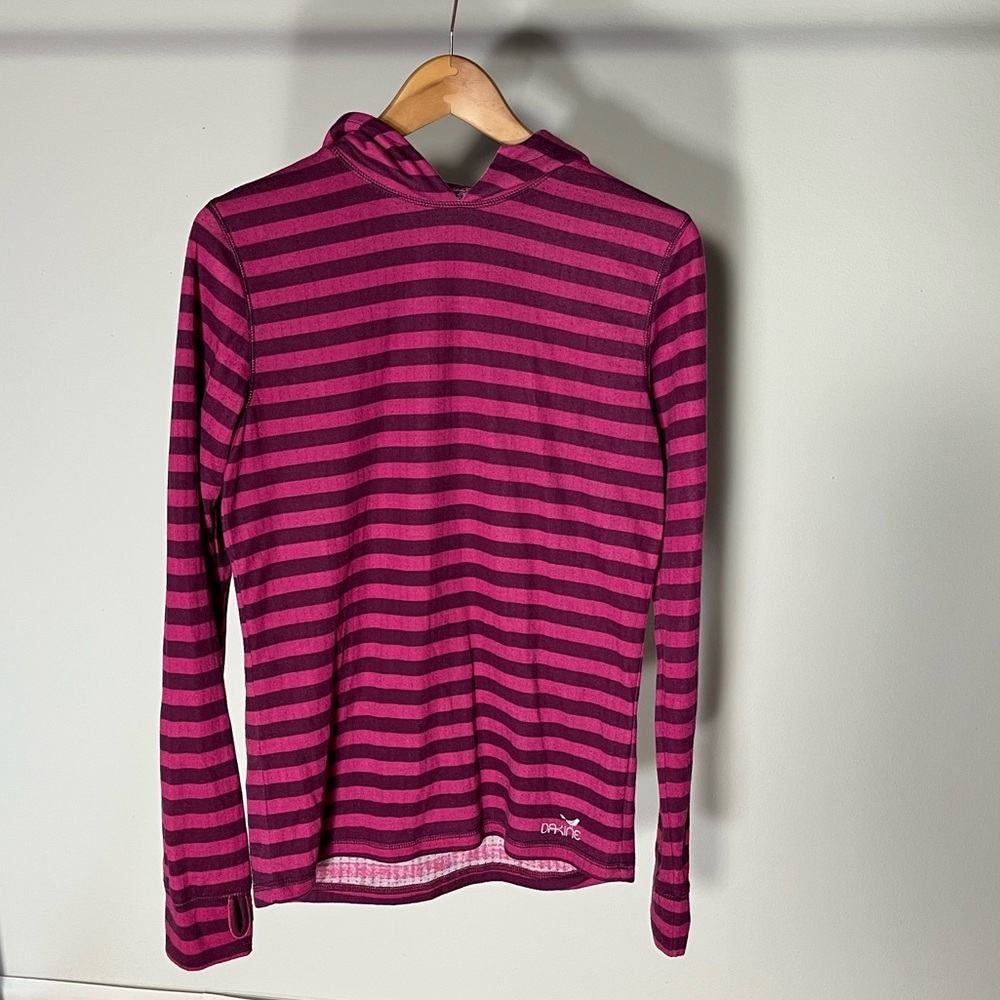 Striped V Cut Hoodie